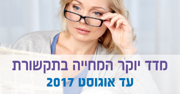 מדד יוקר המחיה בתקשורת- עד אוגוסט 2017